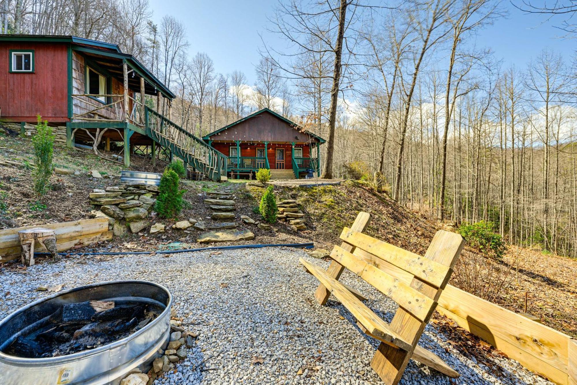 Smoky Mountain Cabin With Camping Area And Fire Pit! Whittier Exterior photo