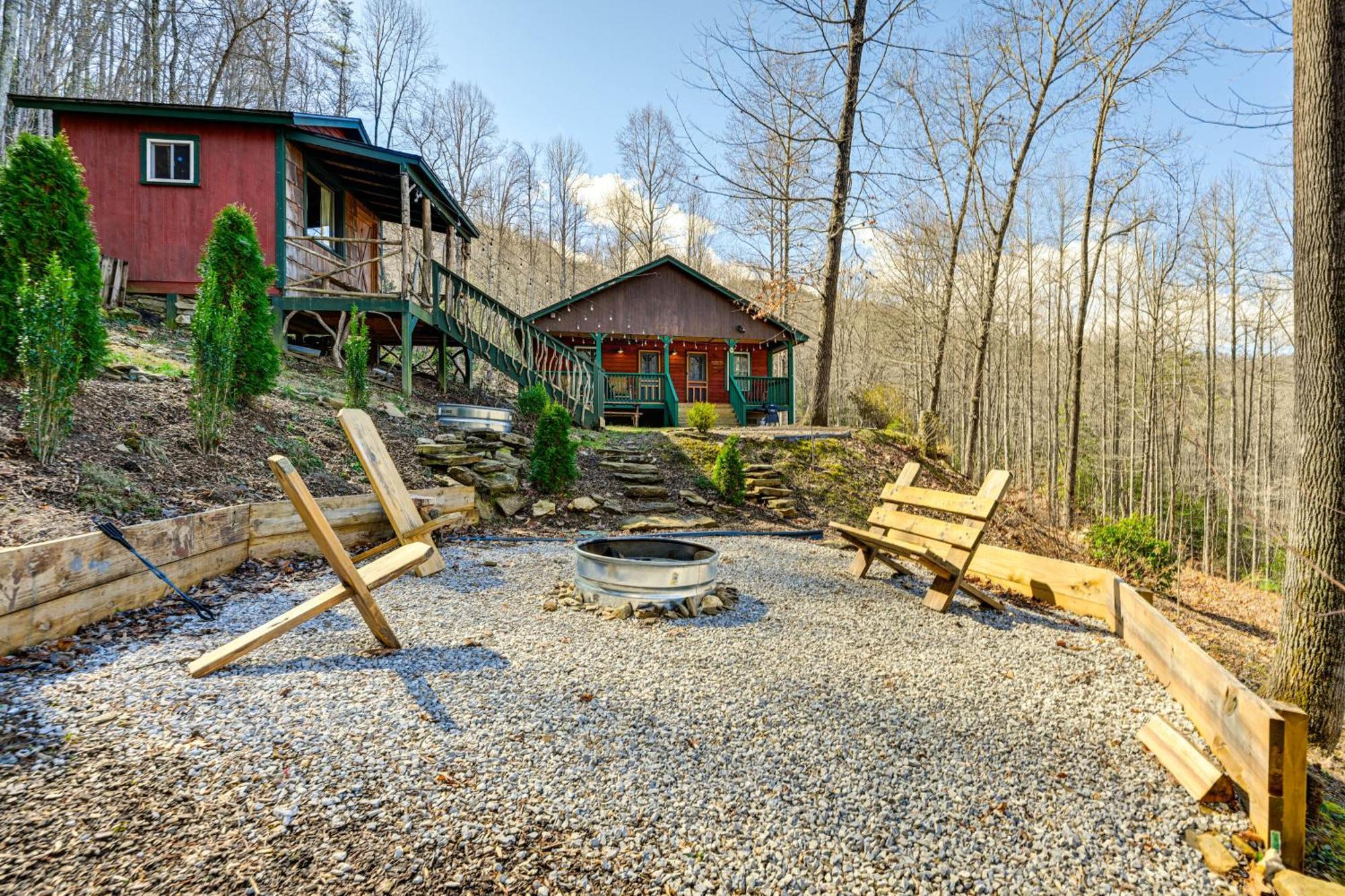 Smoky Mountain Cabin With Camping Area And Fire Pit! Whittier Exterior photo