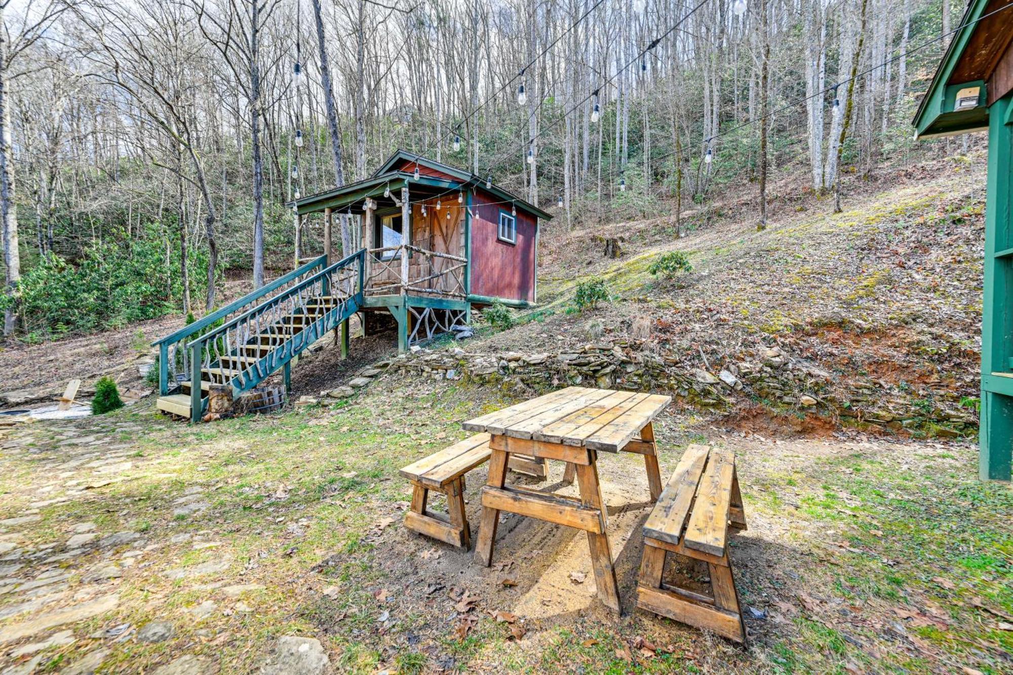 Smoky Mountain Cabin With Camping Area And Fire Pit! Whittier Exterior photo